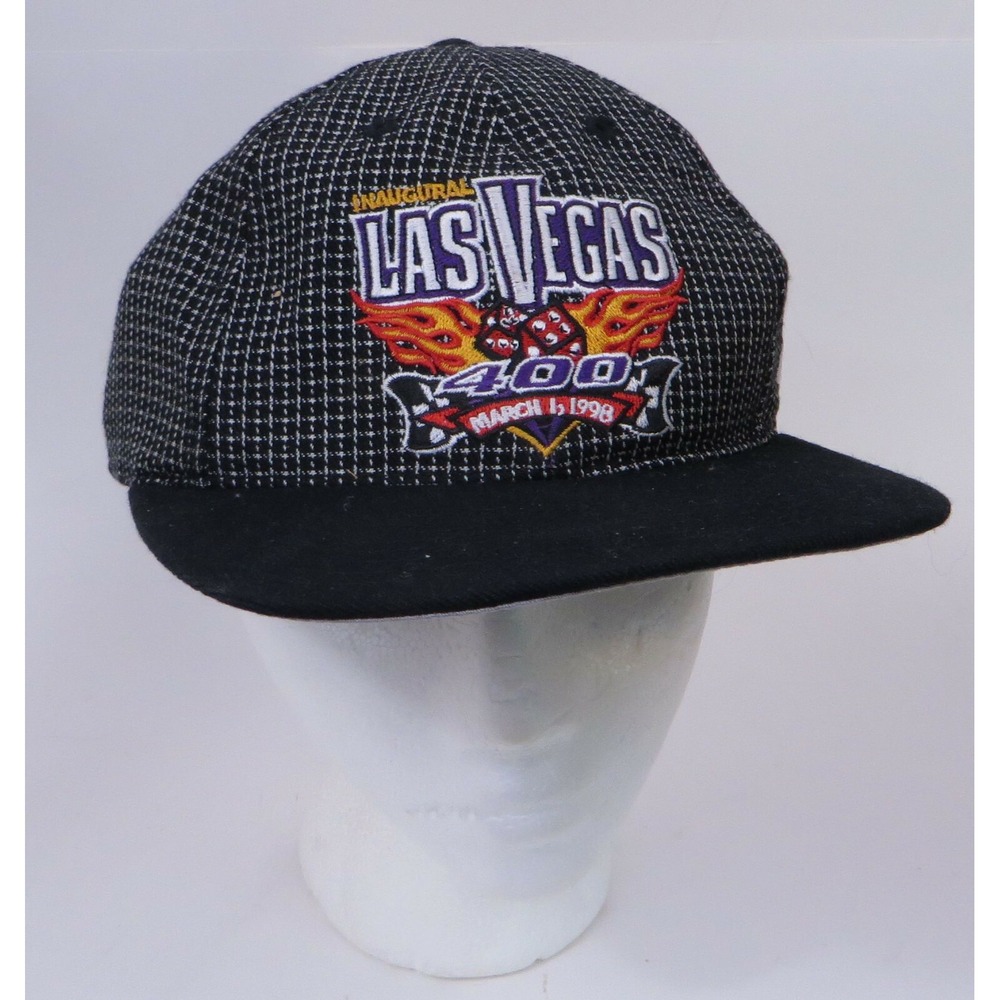 1998 Las Vegas 400 NASCAR Inaugural Race Hat Cap Logo Athletic NOS
